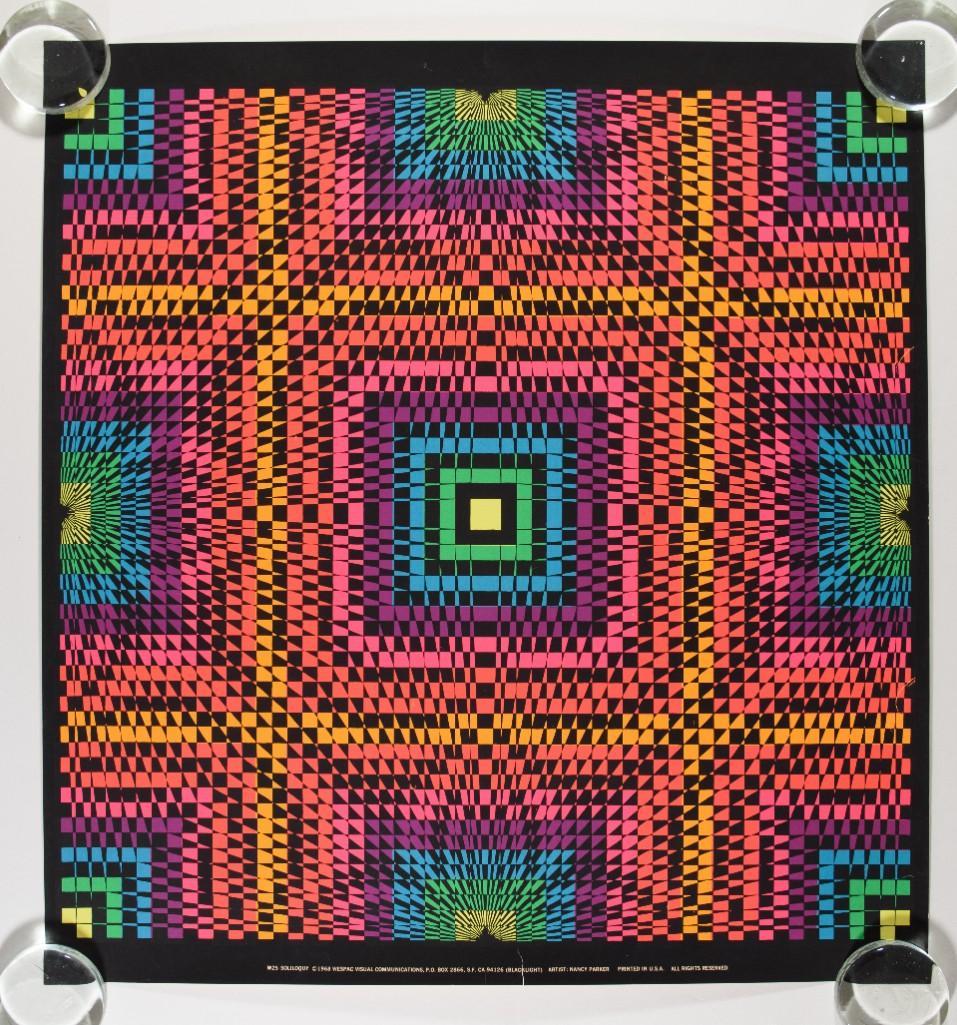 1968 Soliloquy Headshop Blacklight Poster (1 of 2)