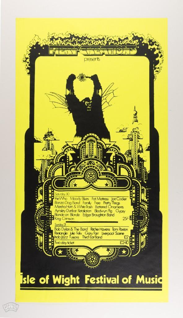 1969 The Who Isle of Wight Festival Poster (1 of 2)