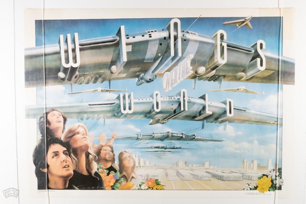 1979 McCartney Wings Over The World Promo Poster (1 of 2)