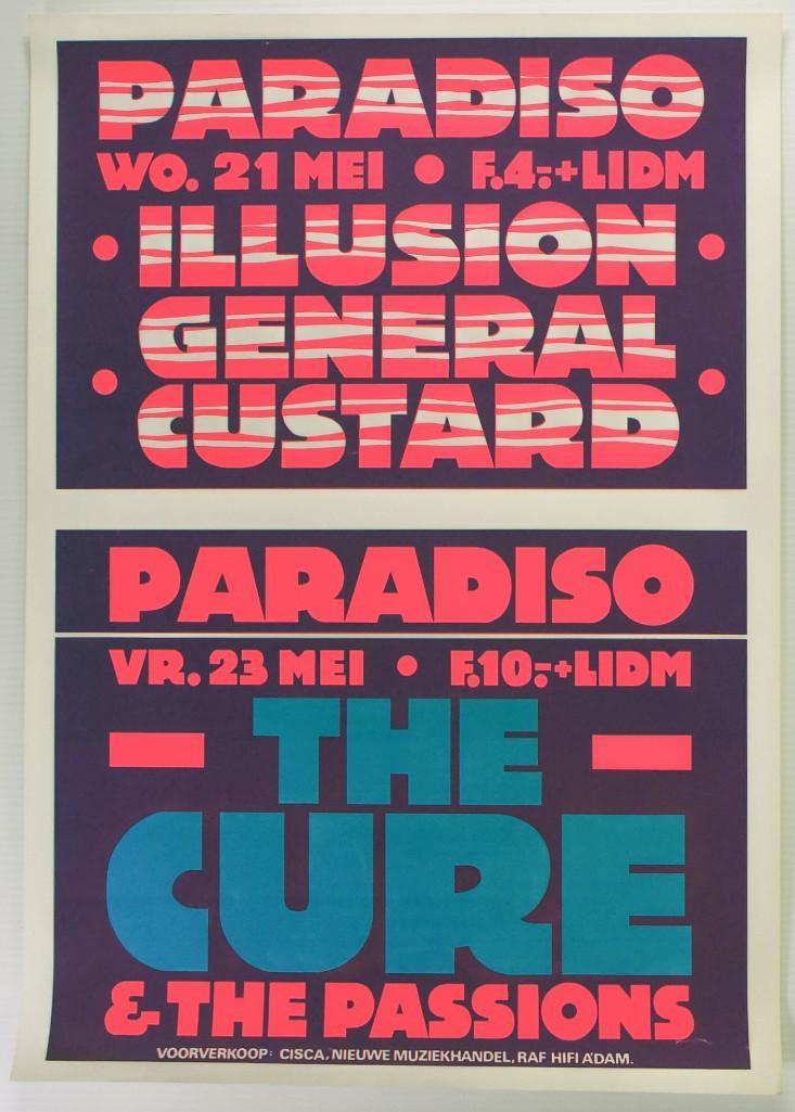 1980 The Cure The Paradiso Poster (1 of 2)