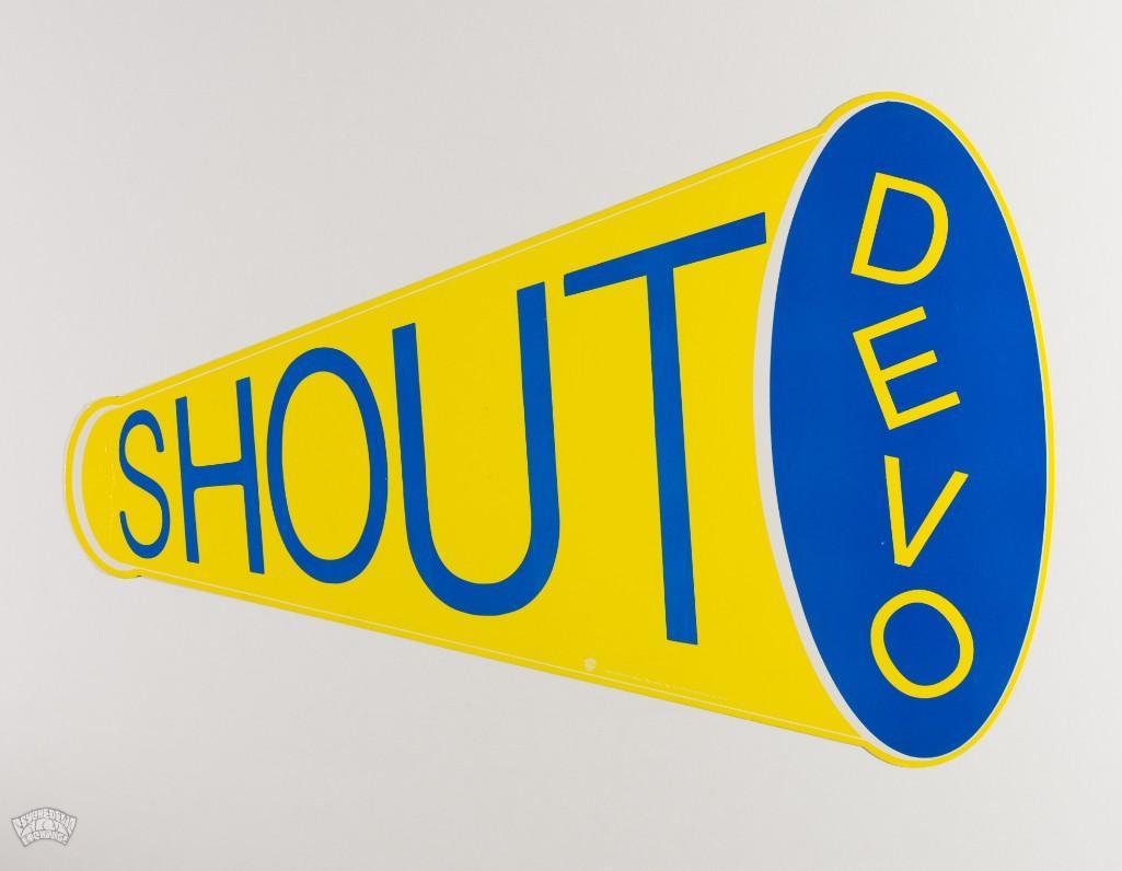 1984 Devo Shout Megaphone Promo Poster (1 of 2)