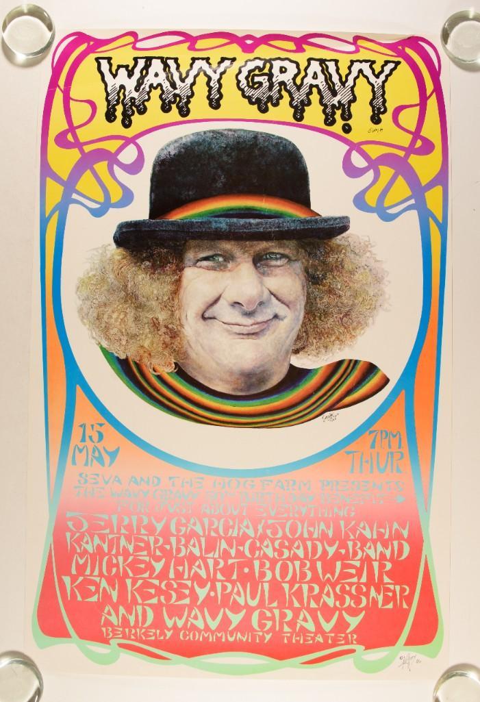 1986 Jerry Garcia Wavy Gravy 50th Birthday Poster (1 of 2)