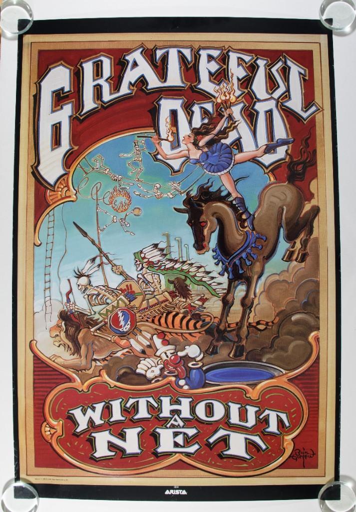 1990 Grateful Dead Without A Net Arista Poster (1 of 2)
