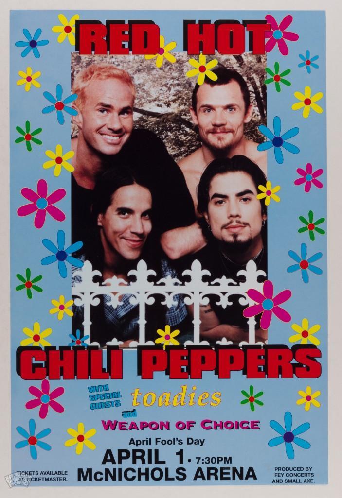 1996 Red Hot Chili Peppers McNichols Arena Poster (1 of 2)