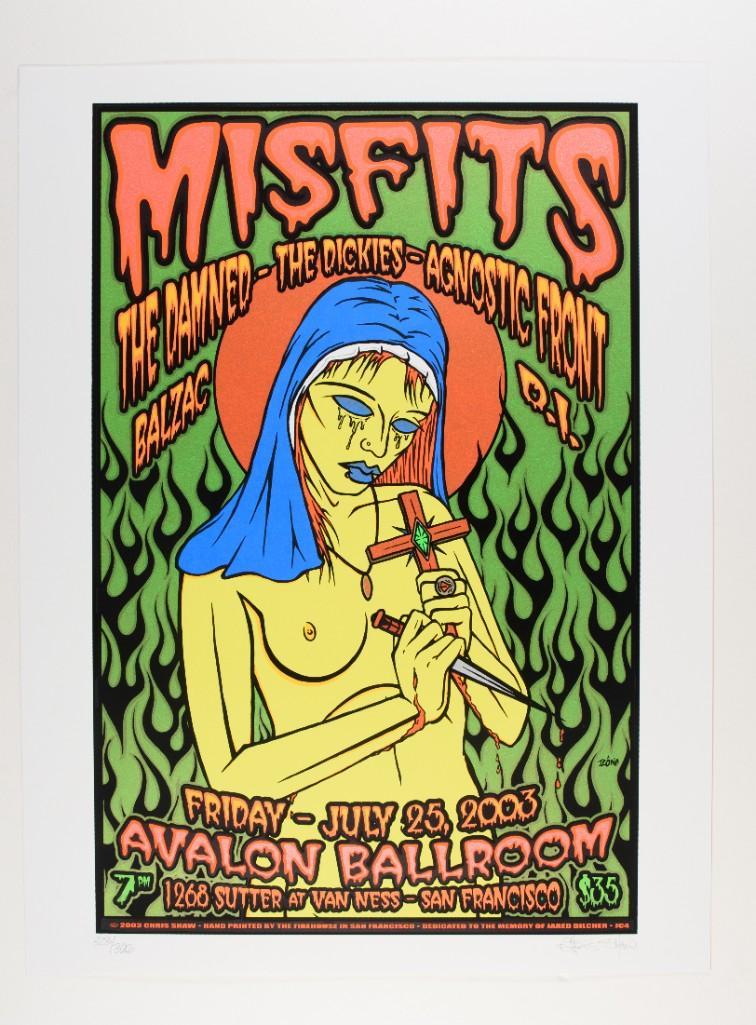 2003 The Misfits Avalon Ballroom Signed LE Poster (1 of 2)