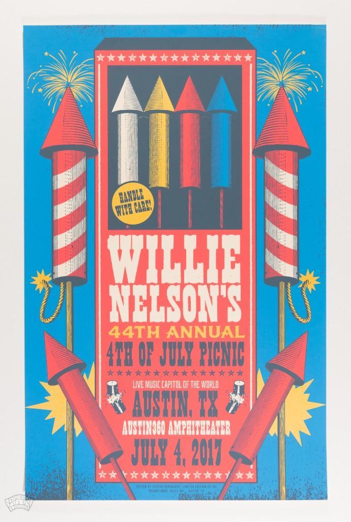 2017 Willie Nelson 4th of July Picnic Austin LE Poster (1 of 2)