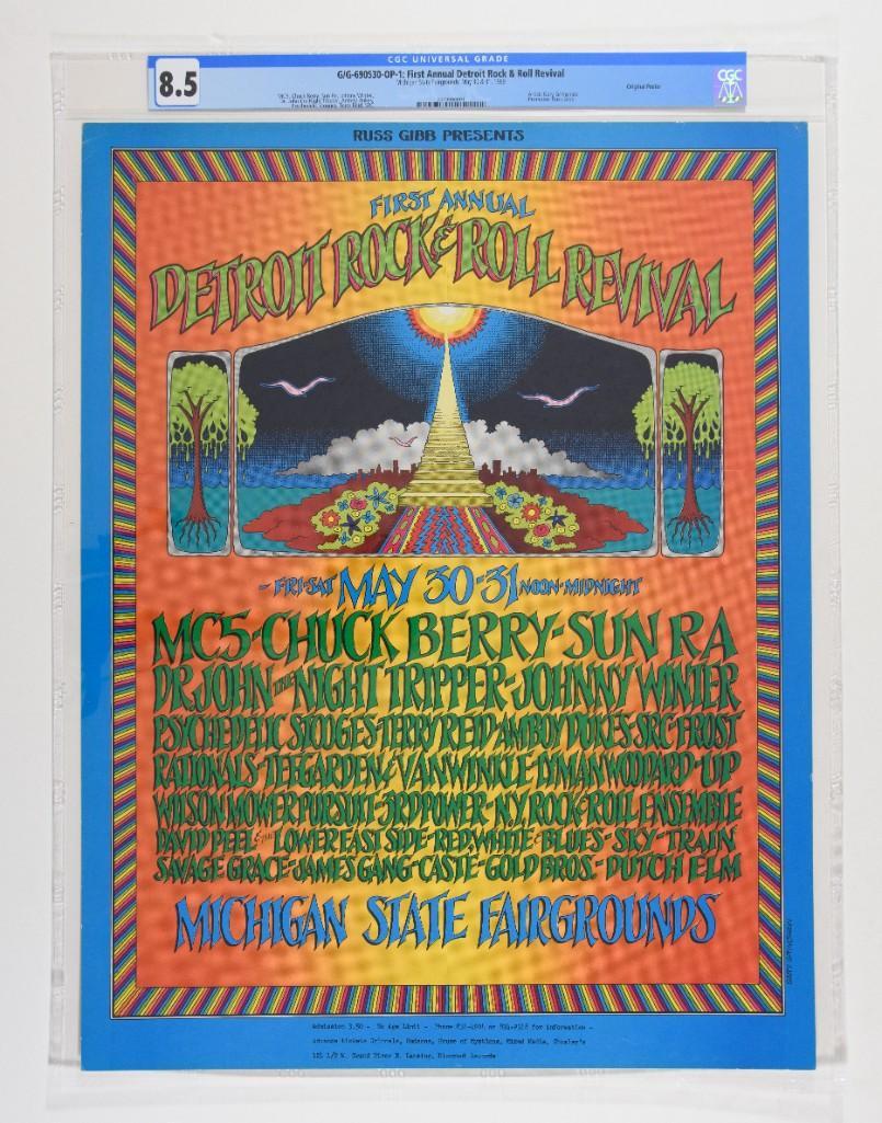 1969 G/G-690530 Chuck Berry MC5 Michigan Poster 8.5 (1 of 2)