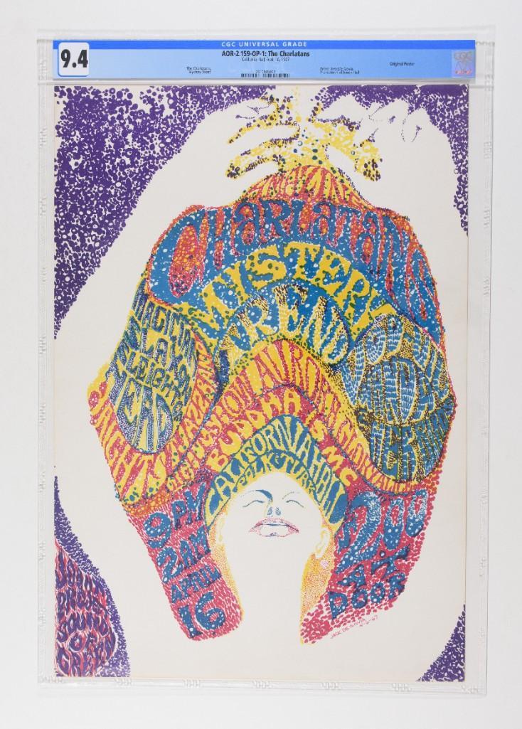 1967 AOR-2.159 Charlatans California Hall Poster 9.4 (1 of 2)