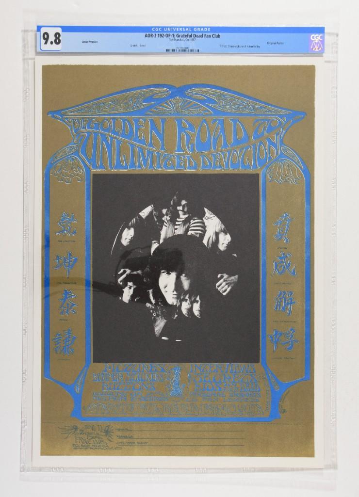 1967 AOR-2.192 Grateful Dead Fan Club Uncut Poster 9.8 (1 of 2)