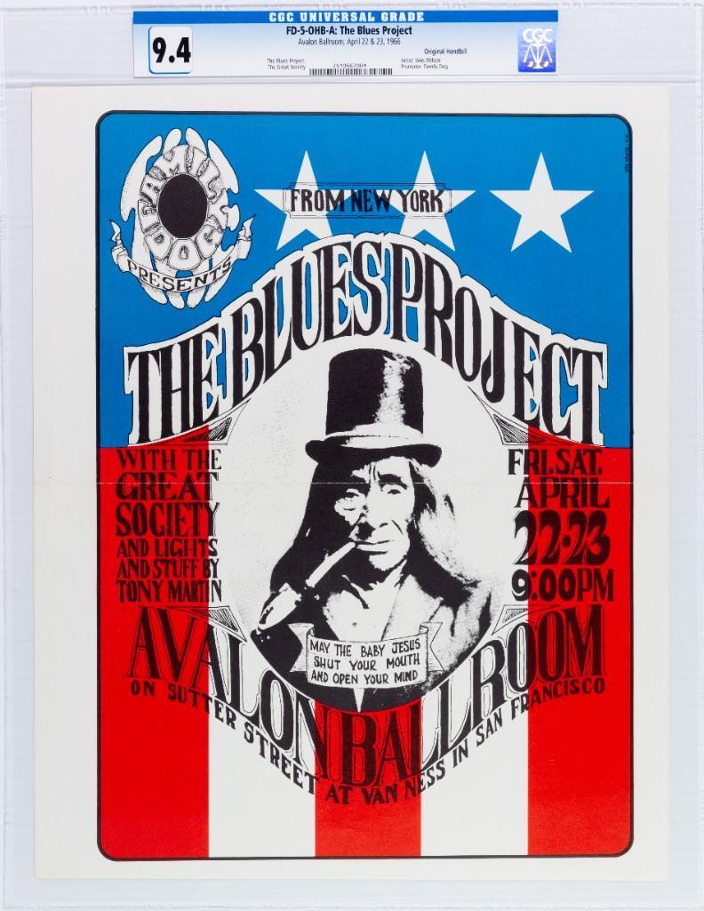 1966 FD-5 Great Society Avalon Large Handbill 9.4 (1 of 2)