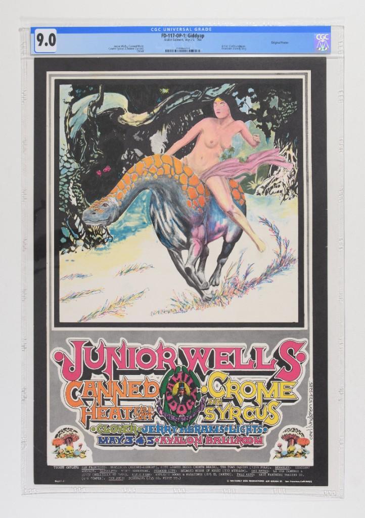 1968 FD-117 Junior Wells Avalon Poster 9 (1 of 2)