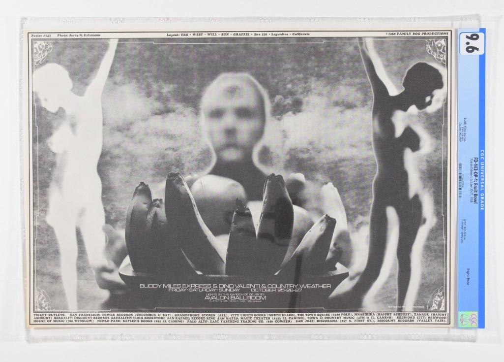 1968 FD-143 Buddy Miles Express Avalon Poster 9.6 (1 of 2)