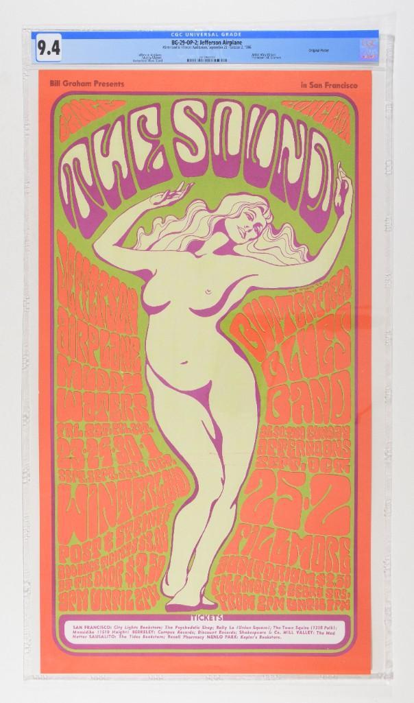 1966 BG-29 Jefferson Airplane Winterland Poster 9.4 (1 of 2)