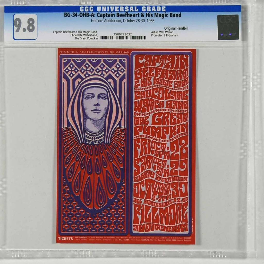 1966 BG-34 Captain Beefheart Fillmore Handbill 9.8 (1 of 1)