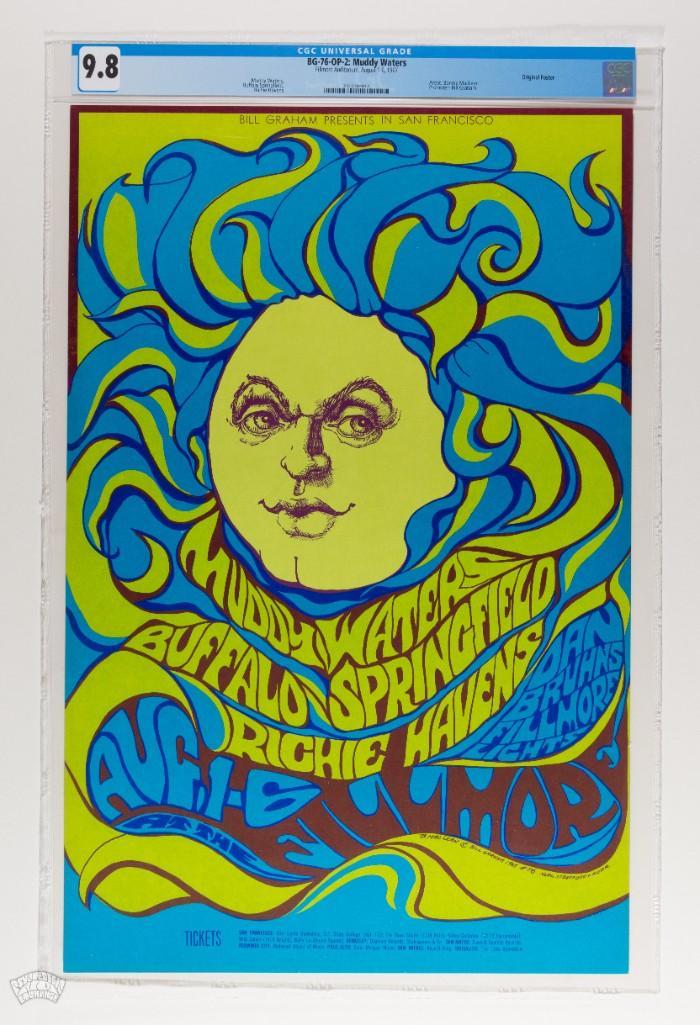 1967 BG-76 Buffalo Springfield Fillmore Poster 9.8 (1 of 2)
