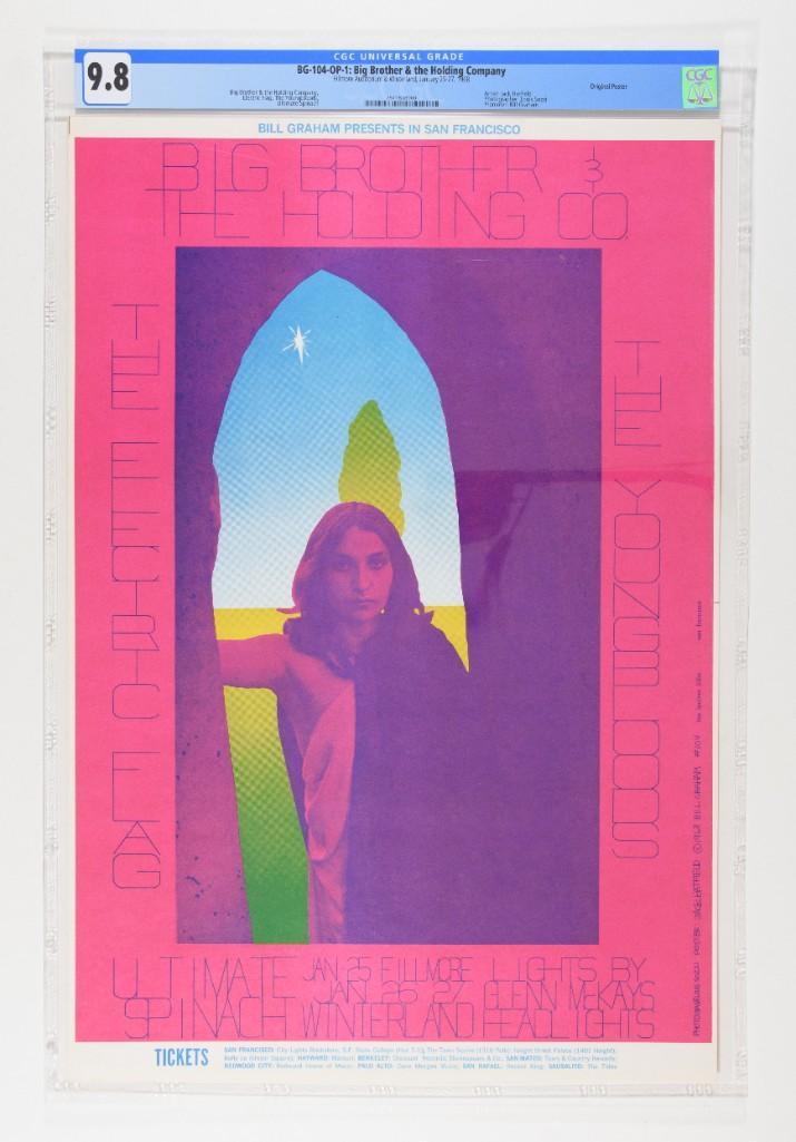 1968 BG-104 Big Brother Fillmore Poster 9.8 (1 of 2)