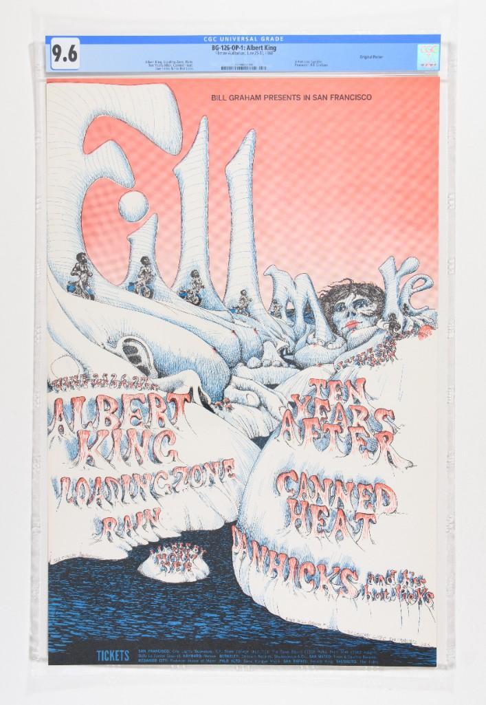1968 BG-126 Albert King Fillmore Poster 9.6 (1 of 2)