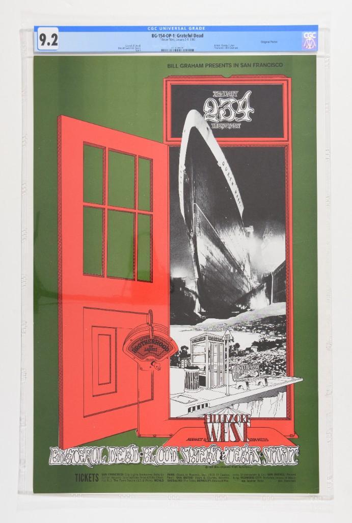 1969 BG-154 Grateful Dead Fillmore West Poster 9.2 (1 of 2)