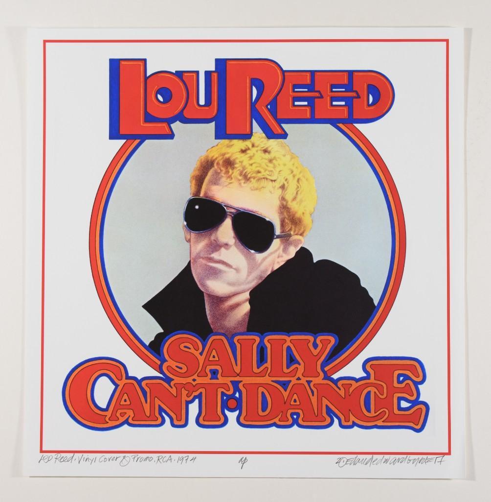 1974 Lou Reed Sally Can't Dance AP Signed Poster (1 of 2)