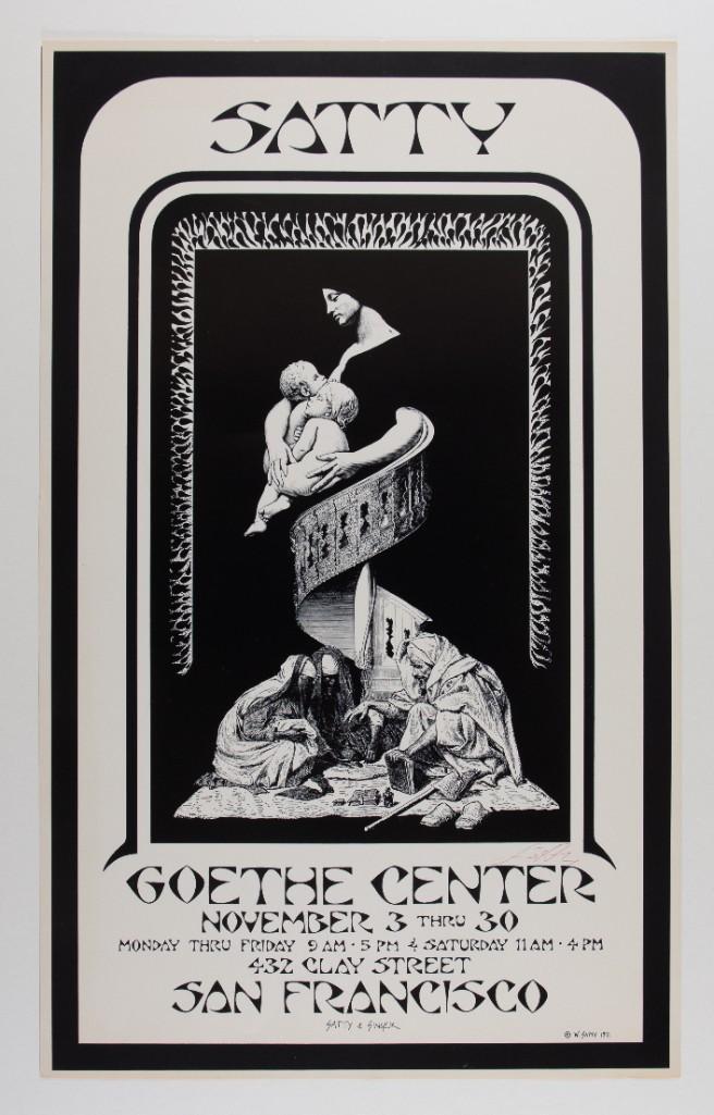 1971 Wilfried Satty Exhibition Signed Poster (1 of 2)