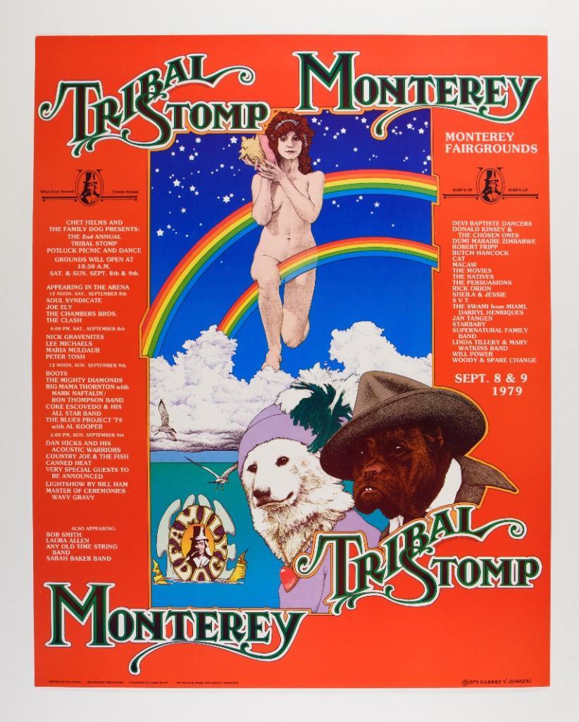 1979 Tribal Stomp Family Dog Monterey Poster (1 of 2)