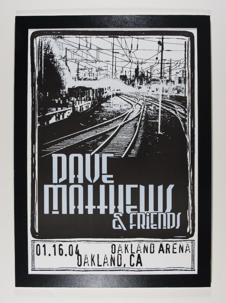 2004 Dave Matthews Oakland Poster Mounted (1 of 1)