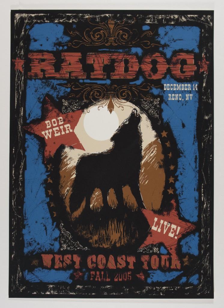 2005 Bob Weir Ratdog West Coast Tour Poster (0126) on Jan 14, 2023