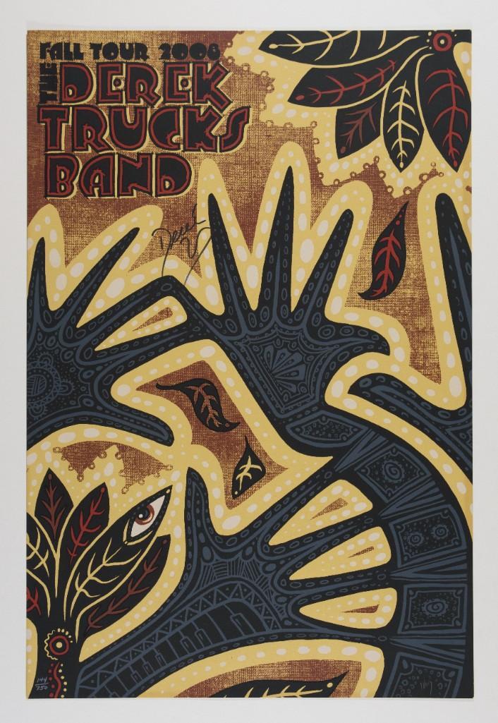 2008 Derek Trucks Band Fall Tour Signed LE Poster (1 of 1)
