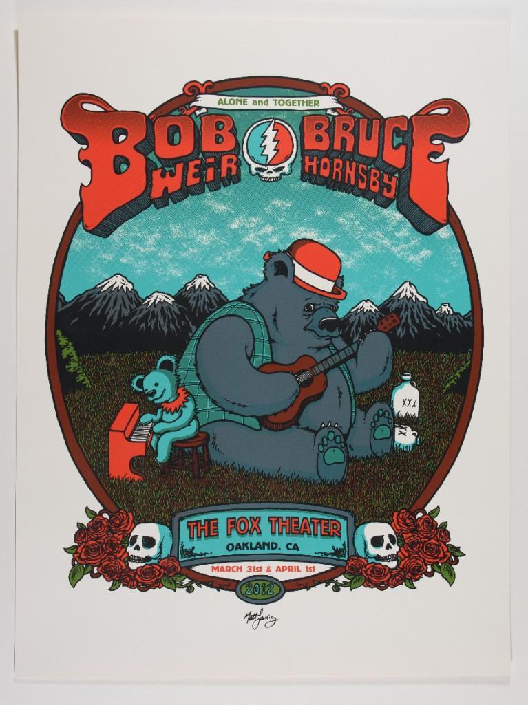 2012 Bob Weir Bruce Hornsby Fox Theater Poster (1 of 2)