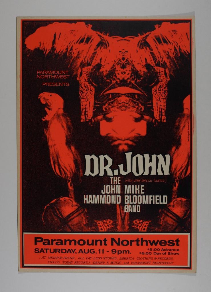 1973 Dr. John Paramount Northwest Poster Near Mint 83 (1 of 2)