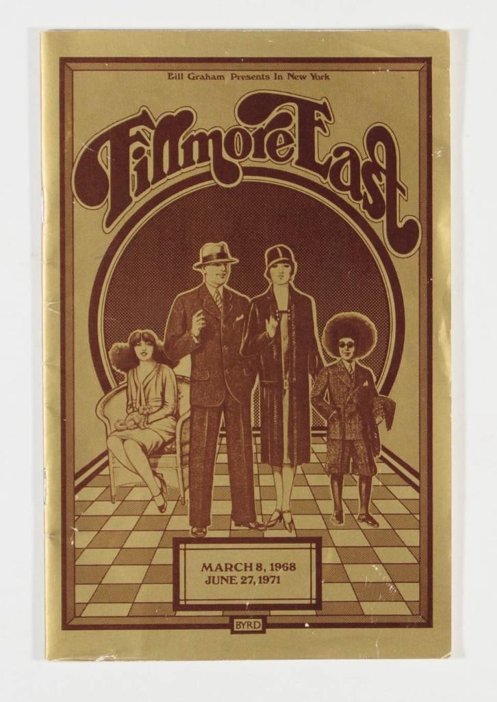 1971 Allman Brothers Fillmore East Program Excellent 77 (1 of 3)