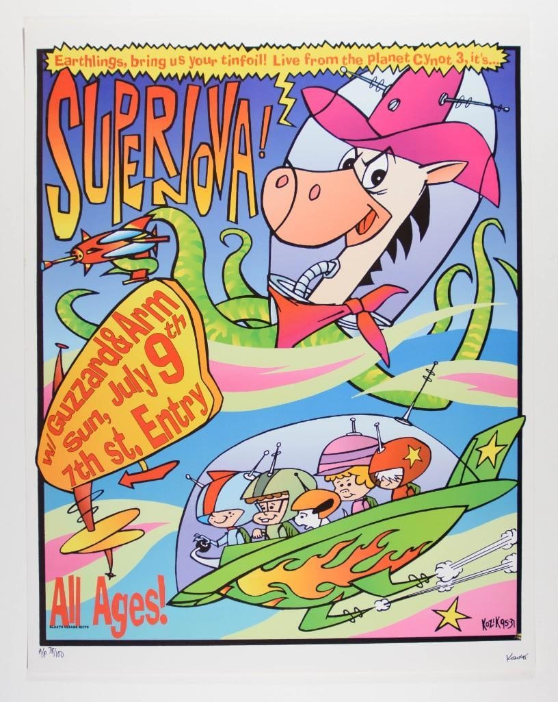 1992 Gwar & The Melvins Frank Kozik Signed Le Poster