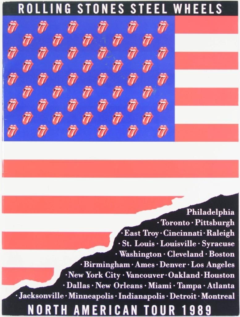 1989 Rolling Stones Steel Wheels Tour Program Near Mint 83 (1 of 2)