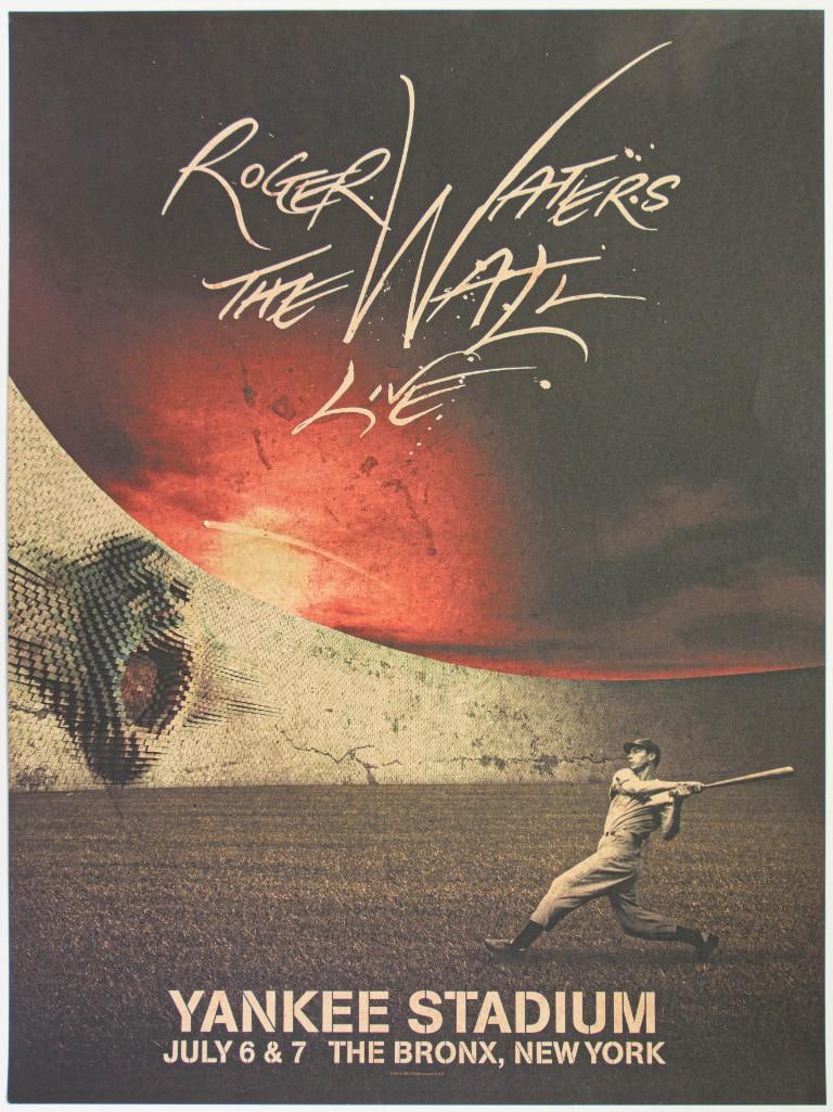 2012 Roger Waters The Wall Yankee Stadium Poster Mint 93 (1 of 2)