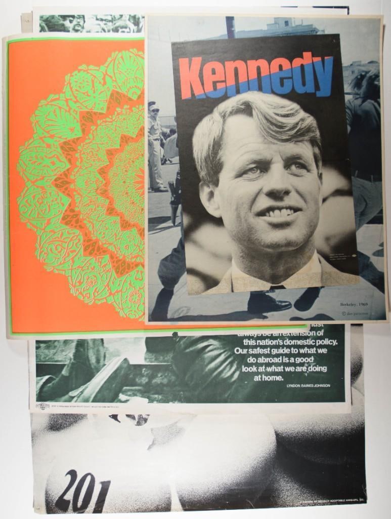 Lot of 5 Vintage 1960s Political Posters (1 of 7)