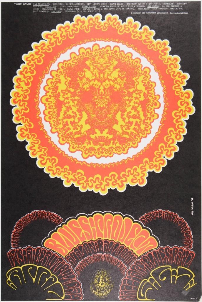 1968 FD-113 Blues Project It’s a Beautiful Day Avalon Ballroom Poster Near Mint 85 (1 of 2)