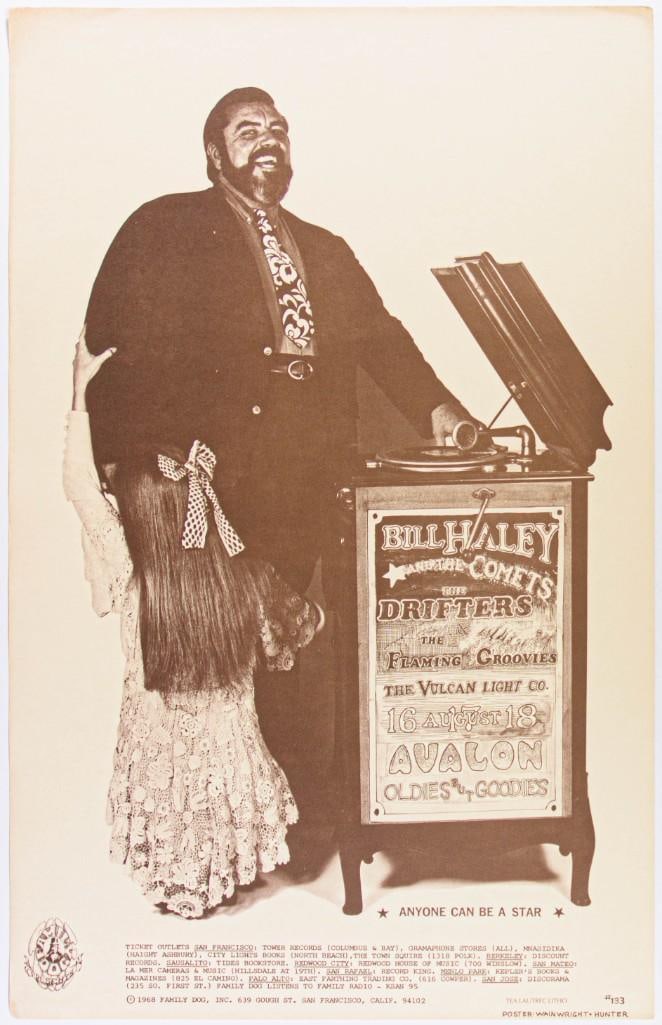 1968 FD-133 Bill Haley & The Comets The Drifters Avalon Ballroom Poster Excellent 79 (1 of 2)