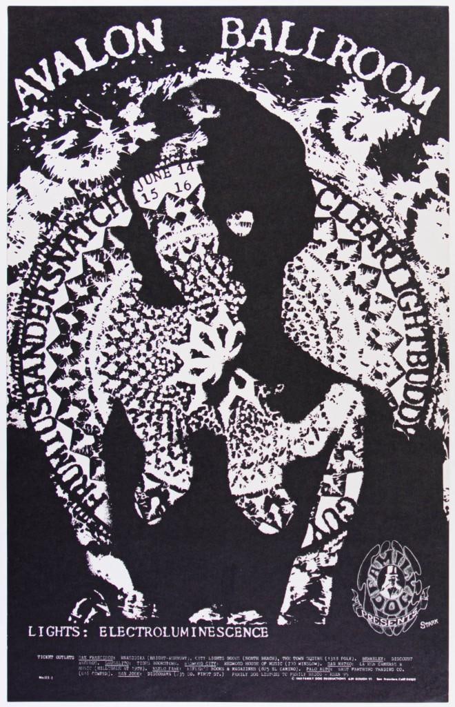 1968 FD-123 Frumius Bandersnatch Buddy Guy Avalon Ballroom Poster Near Mint 85 (1 of 2)