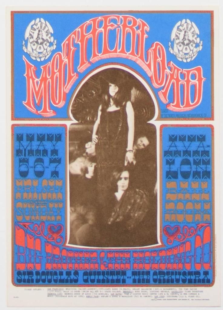 1967 FD-60 Big Brother Janis Joplin Avalon Ballroom Postcard Near Mint 89 (1 of 2)