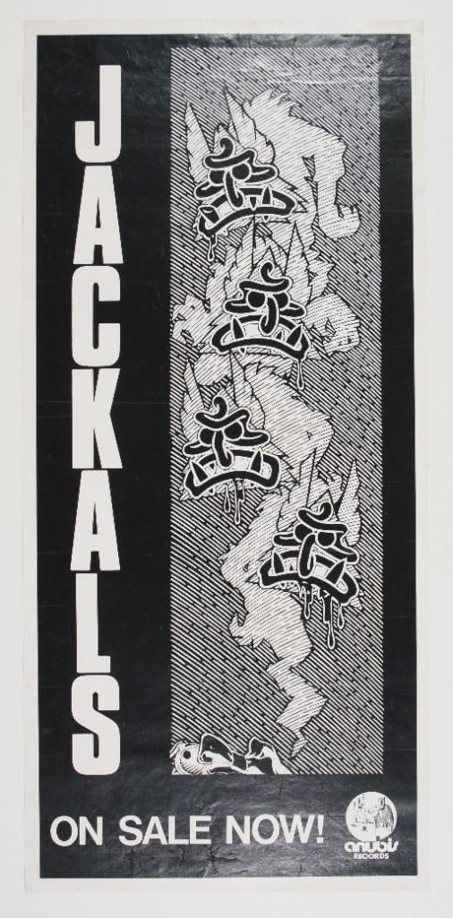 1984 Robert Williams The Jackals Anubis Records Promotional Poster Extra Fine 69 (1 of 1)