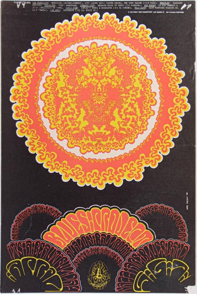 1968 FD-113 Blues Project It's a Beautiful Day Avalon Ballroom Poster Fine 59 (1 of 2)