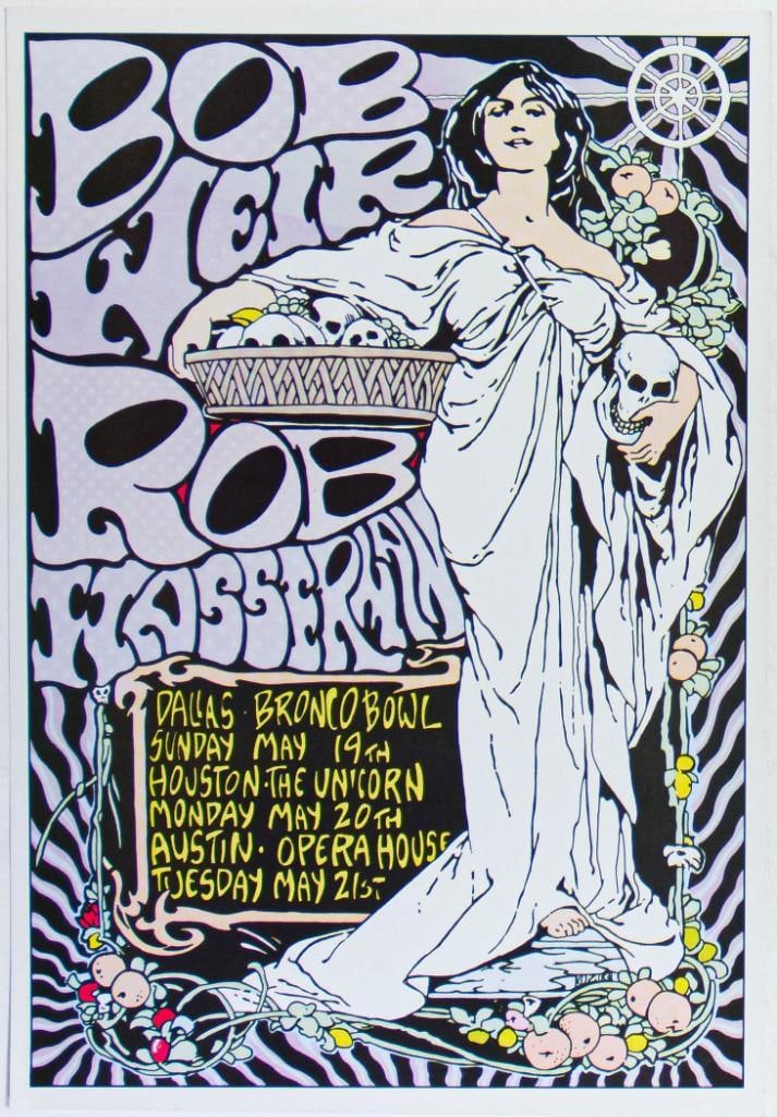 1991 Bob Weir Rob Wasserman Texas Tour Poster Near Mint 87 (1 of 2)