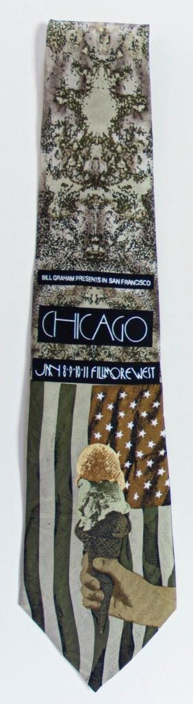 BG-211 Chicago The Guess Who Fillmore West Green Neck Tie NEW IN PACKAGE WITH TAG (1 of 2)