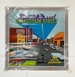 1978 Grateful Dead Shakedown Street Arista Records Promotional Poster Excellent 73: &#34;Shakedown Street&#34; was the tenth Grateful Dead studio album released in&#160;November 1978 on the Arista record label. The album artwork was a fine creation by the legendary Gilbert Shelton. I