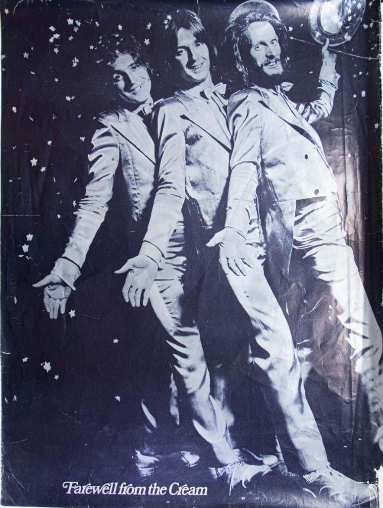 1968 Cream Farewell To The Cream Album Insert Poster Extra Fine 61 TRIMMED (1 of 2)
