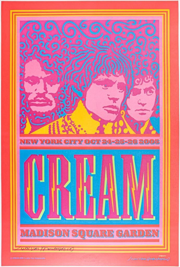 2005 Cream Madison Square Garden LE Signed JVH Poster Mint 91 (1 of 2)