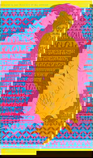 1967 BG-60 Howlin' Wolf Big Brother Janis Joplin Fillmore Auditorium Poster Near Mint 87: The BG-60 is an original Wes Wilson poster for a Big Brother and Howlin&#39; Wolf run of shows at the Fillmore in 1967. It is oversized and powerful in design. The artist gave the legendary Bluesman a