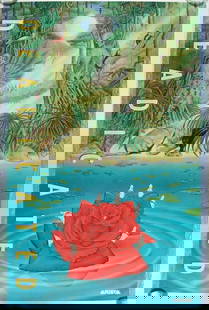 1991 Deadicated A Tribute to the Grateful Dead Arista Records Promotional Poster Near Mint 85: This double-sided poster was distributed by Arista Records to promote the 1991 &#34;Deadicated&#34; album, an &#34;All-Star&#34; tribute album to the Grateful Dead featuring covers by a variety of wel
