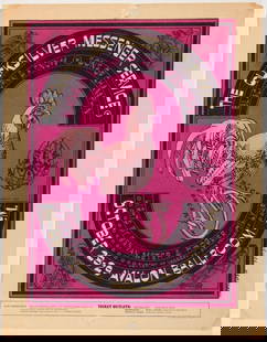 1966 FD-32 Quicksilver Messenger Service Avalon Ballroom Handbill Extra Fine 65: A popular Avalon Ballroom Original Handbill from 1966! The Chicken on a Unicycle is a very early Victor Moscoso design and it was the artist&#8217;s second contribution to the Family Dog series. Mosco