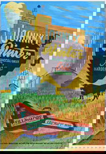 1998 Johnny Winter The Fillmore Poster Near Mint 89: The New Fillmore concert poster series was initiated in 1988 when legendary promoter Bill Graham started producing events again at the historic original Fillmore Auditorium in San Francisco. Though th